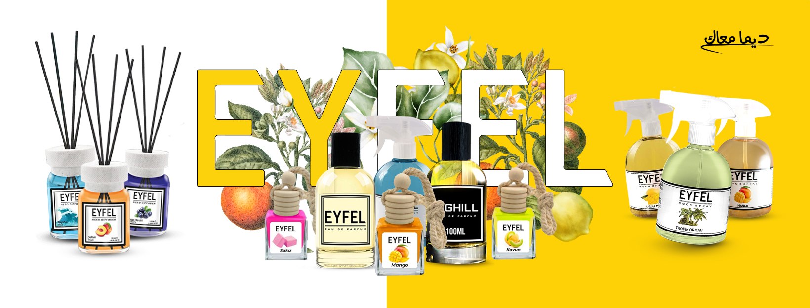 Eyfel parfumleri, cubuklu kokular, arac kokusu, Bighill ve oda spreyleri
